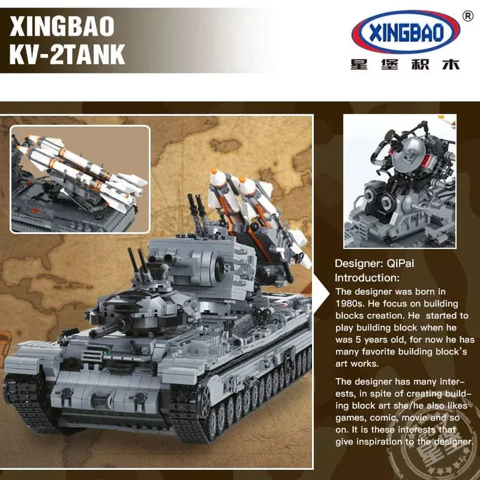 Xingbao Le char KV-2 (XB-06006) - prix et où acheter | Brick Broker
