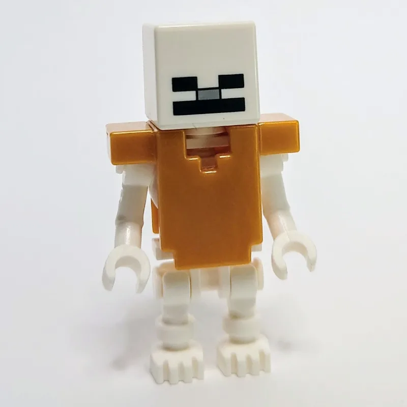 Skeleton, Square Skull, Pearl Gold Armor — minifigurine LEGO | Brick Broker