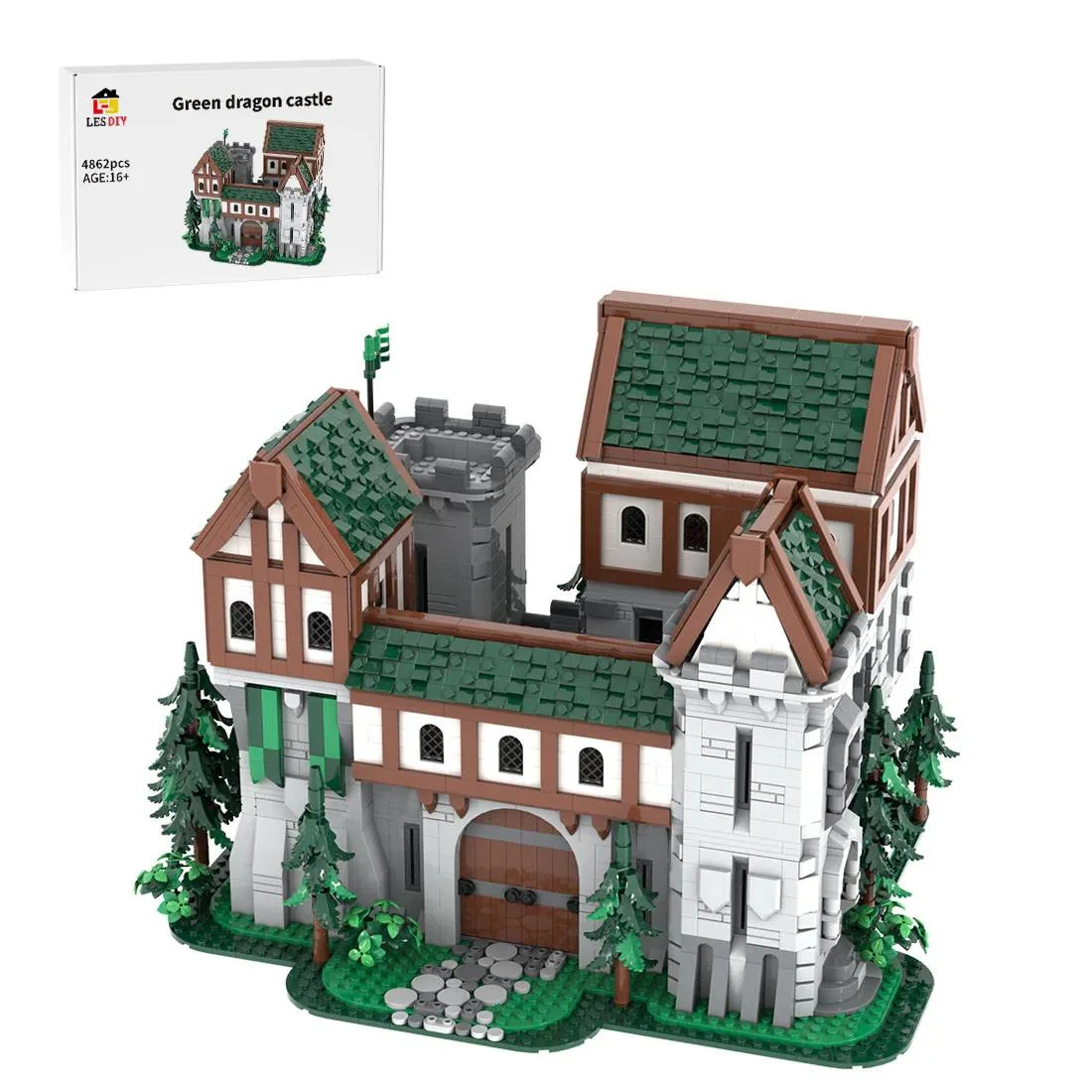LesDiy Château des Chevaliers du Dragon Vert (LESDIY-3724451) - prix | Brick Broker