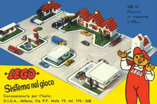 Planche en Bois LEGO Town Plan (200M-1) - prix | Brick Broker