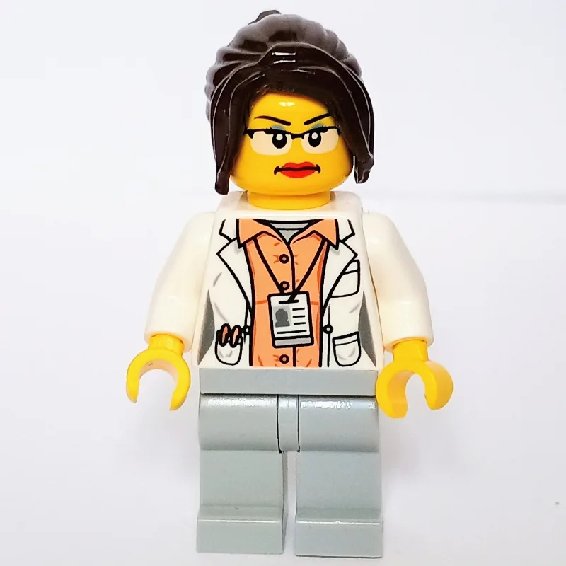 White Torso Lab Coat, Light Bluish Grey Legs,… — minifigurine LEGO | Brick Broker