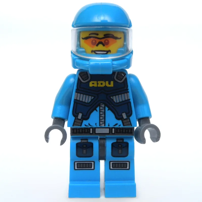 ADU Soldier, Orange Sunglasses, Azure Hips — minifigurine LEGO | Brick Broker