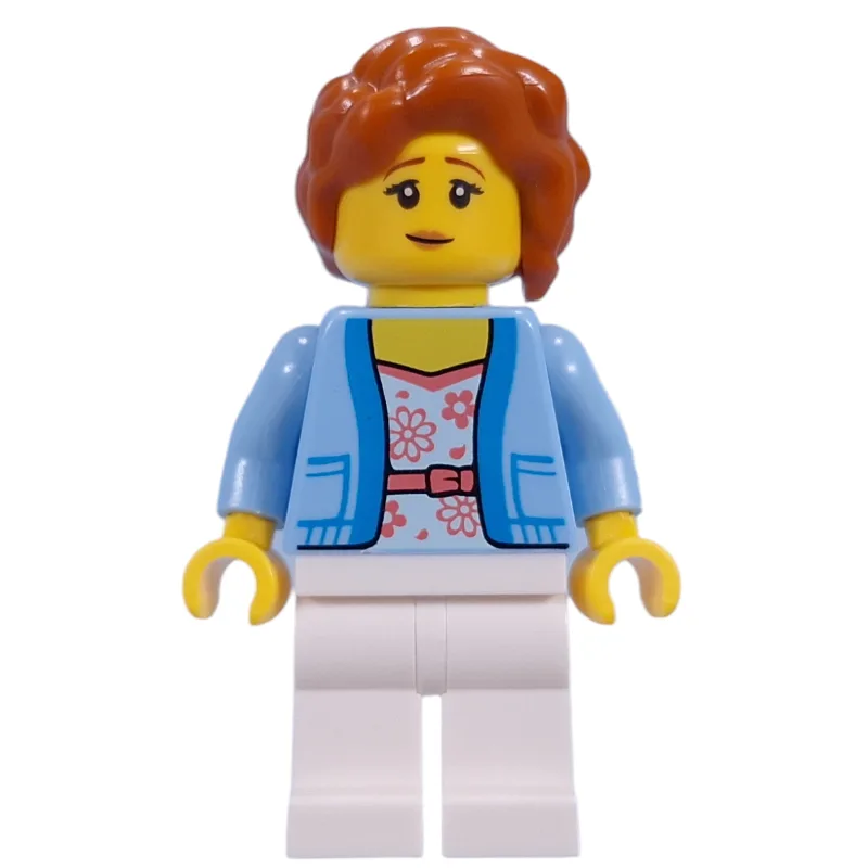 Visitor, Bright Light Blue Torso, White Legs,… — minifigurine LEGO | Brick Broker