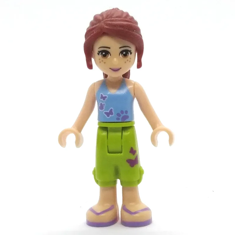 Mia - Medium Blue Top, Lime Shorts — dans quels sets LEGO ? (fig-000179) | Brick Broker
