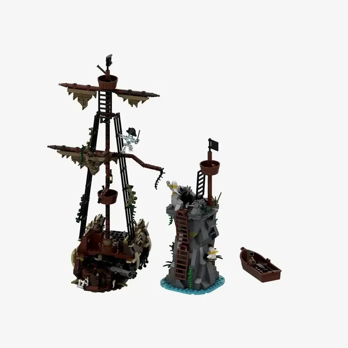BlueBrixx Île des Pirates - Avant-poste de récif - Extension (BB-107230) - prix | Brick Broker