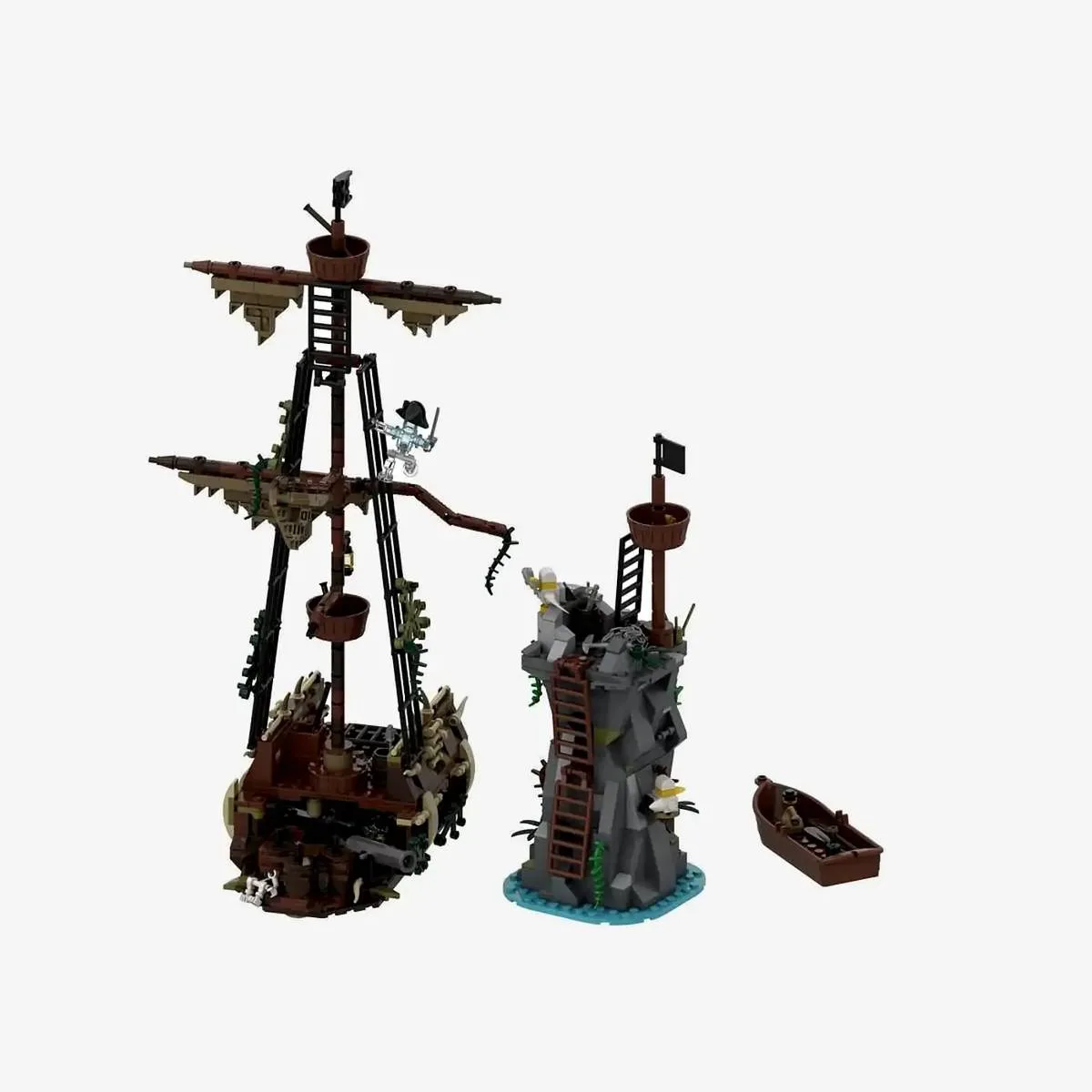 BlueBrixx Île des Pirates - Avant-poste de récif - Extension (BB-107230) - prix | Brick Broker