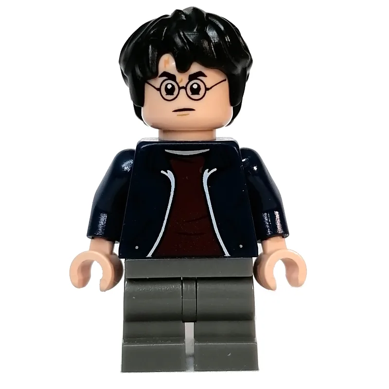 Harry Potter, Dark Blue Jacket with Zipper, M… — minifigurine LEGO | Brick Broker
