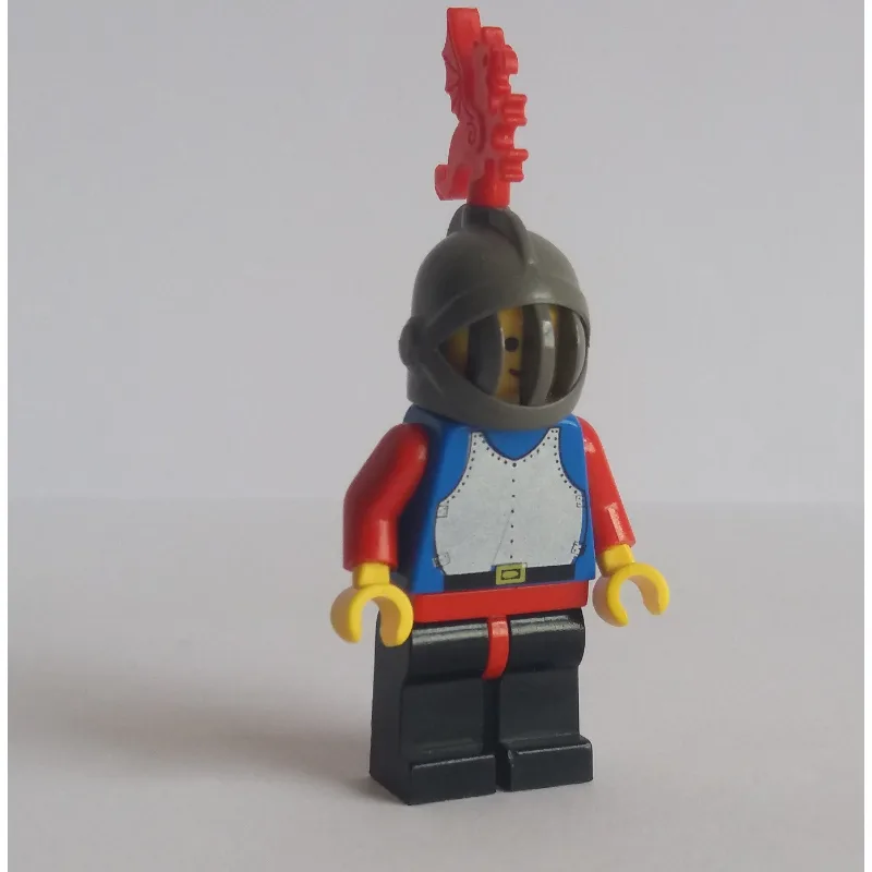 Knight (Breastplate on Blue) - Black Legs, Re… — minifigurine LEGO | Brick Broker