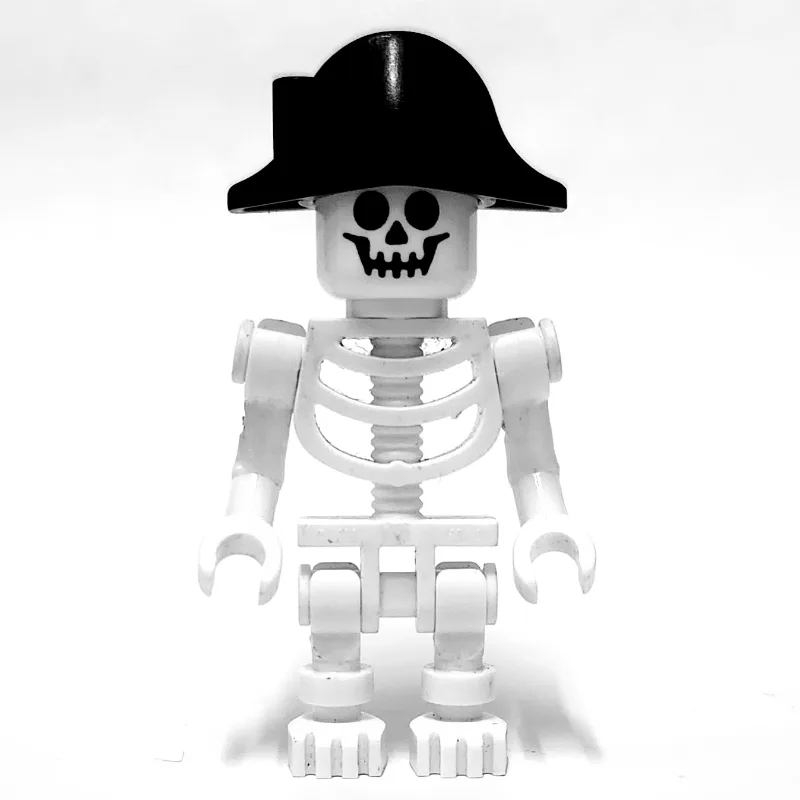 Skeleton, Standard Face, Bicorne Hat, One Leg — minifigurine LEGO | Brick Broker