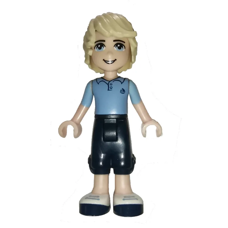 Andrew - Medium Blue Shirt, Dark Blue Trousers — minifigurine LEGO | Brick Broker