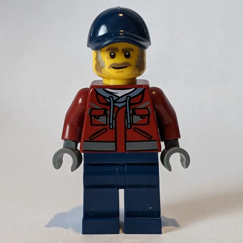 Man, Dark Red Jacket, Dark Blue Legs, Dark Bl… — minifigurine LEGO | Brick Broker