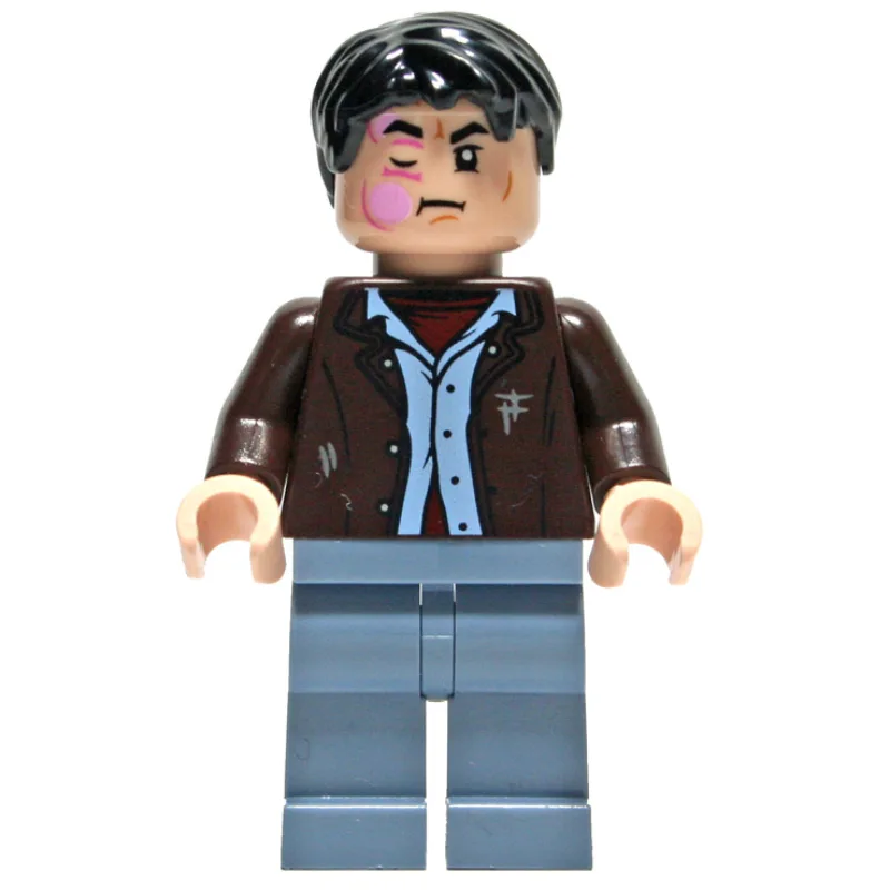 Harry Potter, Dark Brown Jacket, Sand Blue Le… — minifigurine LEGO | Brick Broker