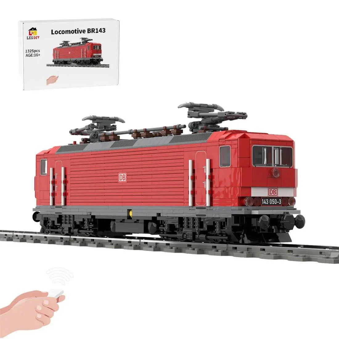 LesDiy Locomotive électrique BR143 de la DBAG - Dynamique (LESDIY-3673110) - prix | Brick Broker