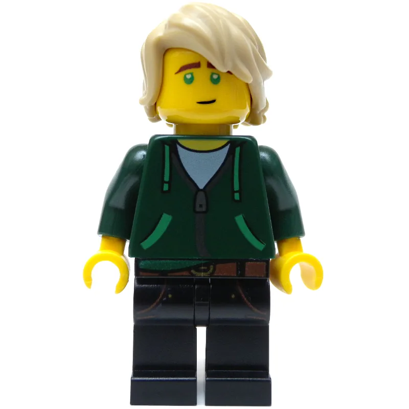 Lloyd Garmadon in Dark Green Hoodie — dans quels sets LEGO ? (fig-002922) | Brick Broker