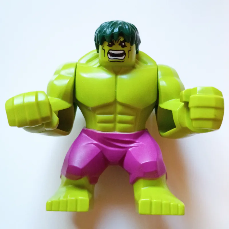 Hulk (Big Fig), Dark Green Hair, Magenta Pants — minifigurine LEGO | Brick Broker