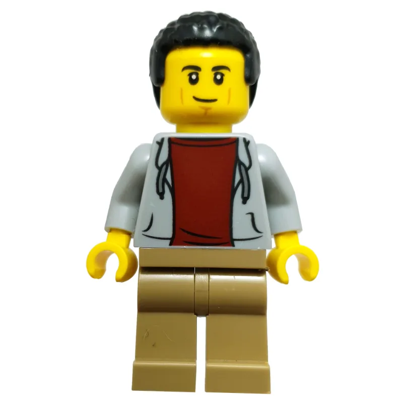 Restaurant Owner, Light Bluish Grey Torso, Da… — minifigurine LEGO | Brick Broker
