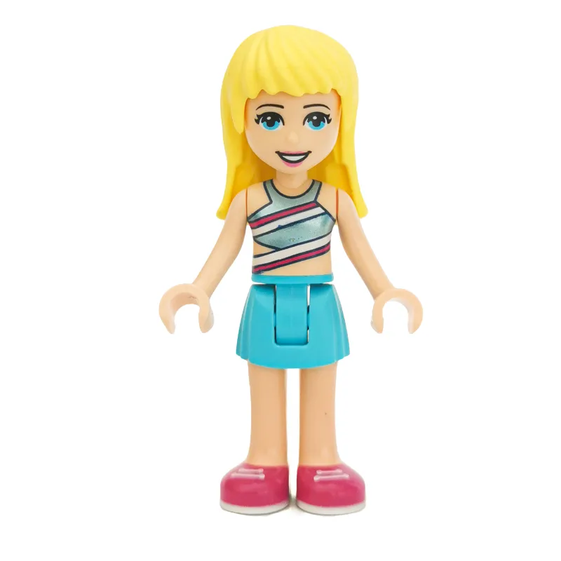 Stephanie - Medium Blue Top, Medium Azure Ski… — minifigurine LEGO | Brick Broker