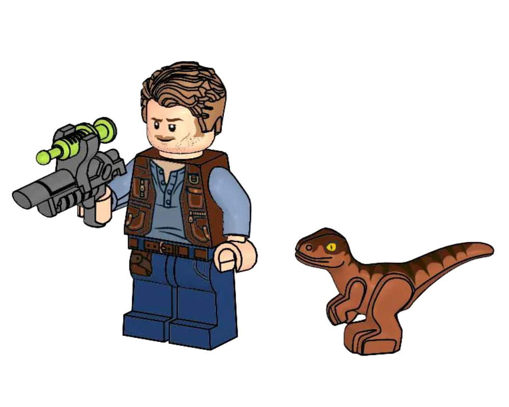 LEGO 121904 Owen avec Bébé Raptor - prix | Brick Broker