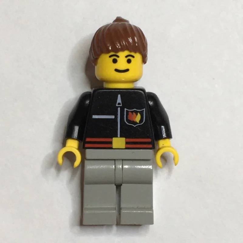 Firewoman, Black Fire Jacket with Red Belt an… — minifigurine LEGO | Brick Broker