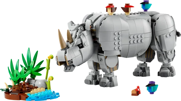 LEGO 31171 Animaux Sauvages : Rhinocéros Majestueux avec Oiseaux - prix | Brick Broker