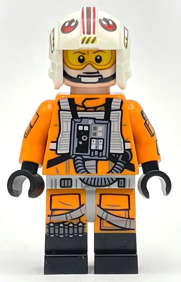 Luke Skywalker, Orange Rebel Pilot Outfit, Ar… — minifigurine LEGO | Brick Broker