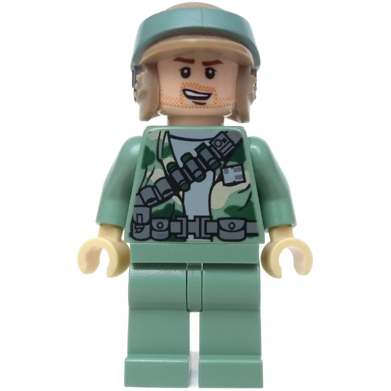 Rebel Trooper in Endor Uniform, Sand Green Le… — minifigurine LEGO | Brick Broker