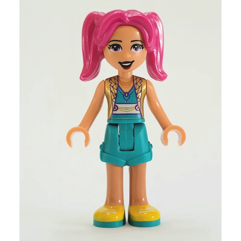 Camila - Gold Jacket, Dark Turquoise Skirt, M… — minifigurine LEGO | Brick Broker