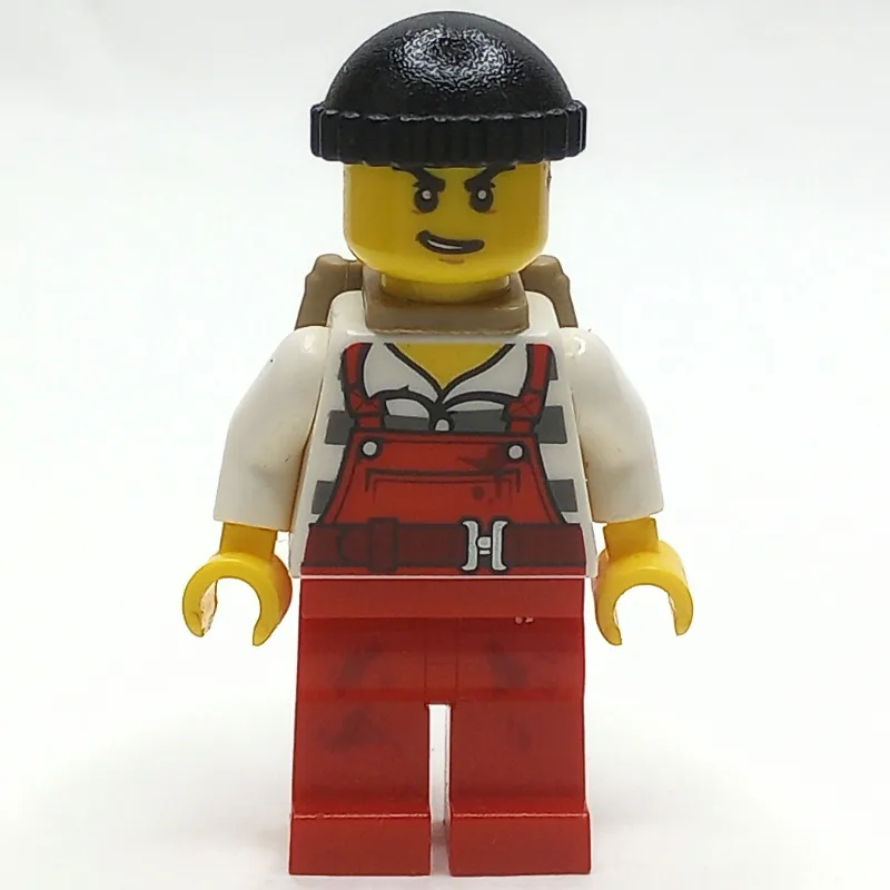 Criminal Joe Frankfurter, Red Overalls over P… — minifigurine LEGO | Brick Broker