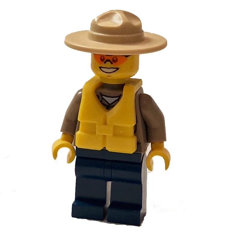 Forest Police / Ranger, Dark Tan Shirt with R… — minifigurine LEGO | Brick Broker
