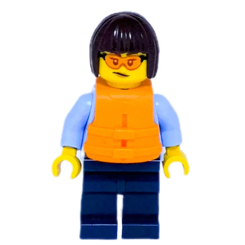 Police Officer, Bright Light Blue Shirt, Dark… — minifigurine LEGO | Brick Broker