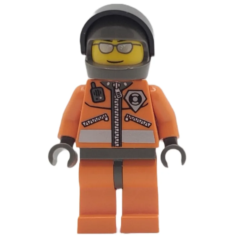 Coast Guard, Orange Jumpsuit with Zipper, Rad… — minifigurine LEGO | Brick Broker