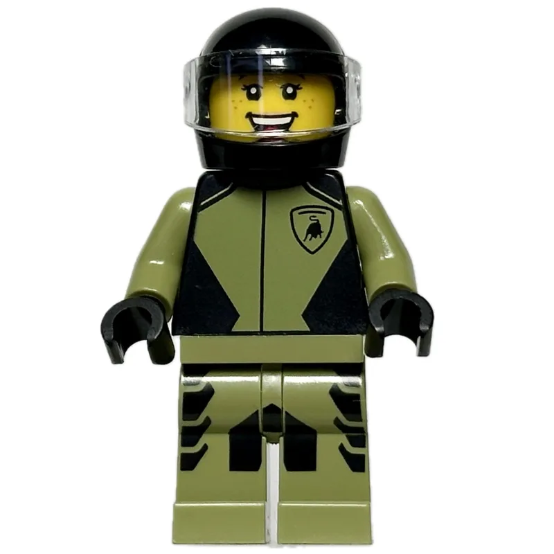 Race Driver - Olive Green Suit, Lamborghini,… — minifigurine LEGO | Brick Broker