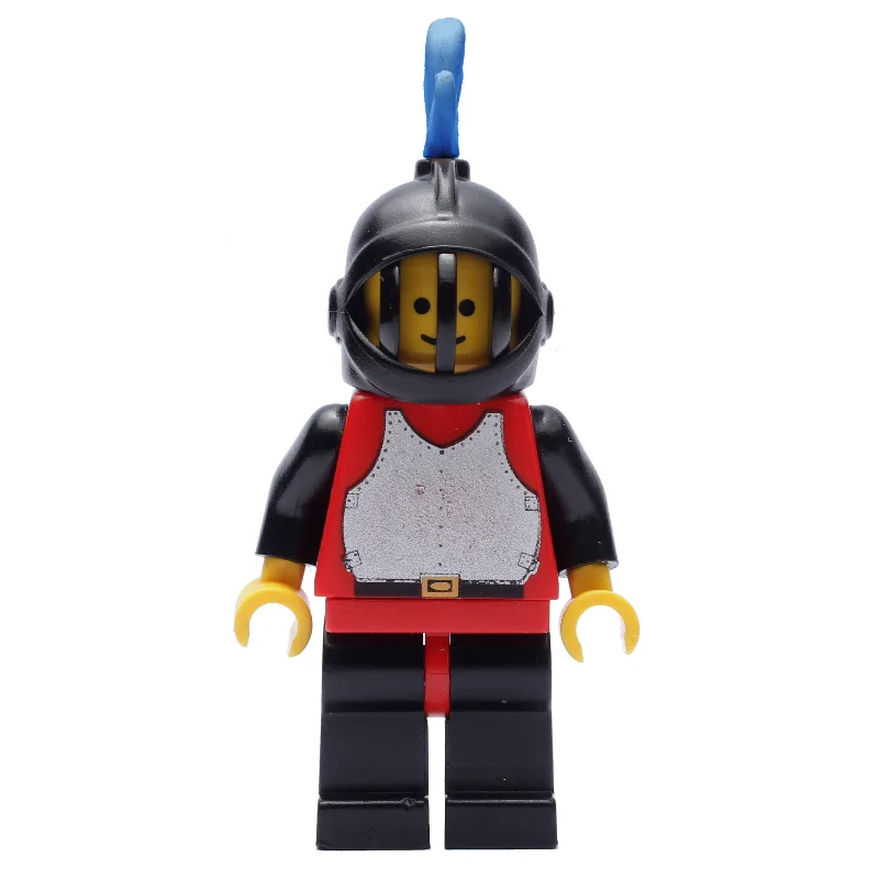 Knight (Breastplate on Red) - Black Legs, Blu… — minifigurine LEGO | Brick Broker