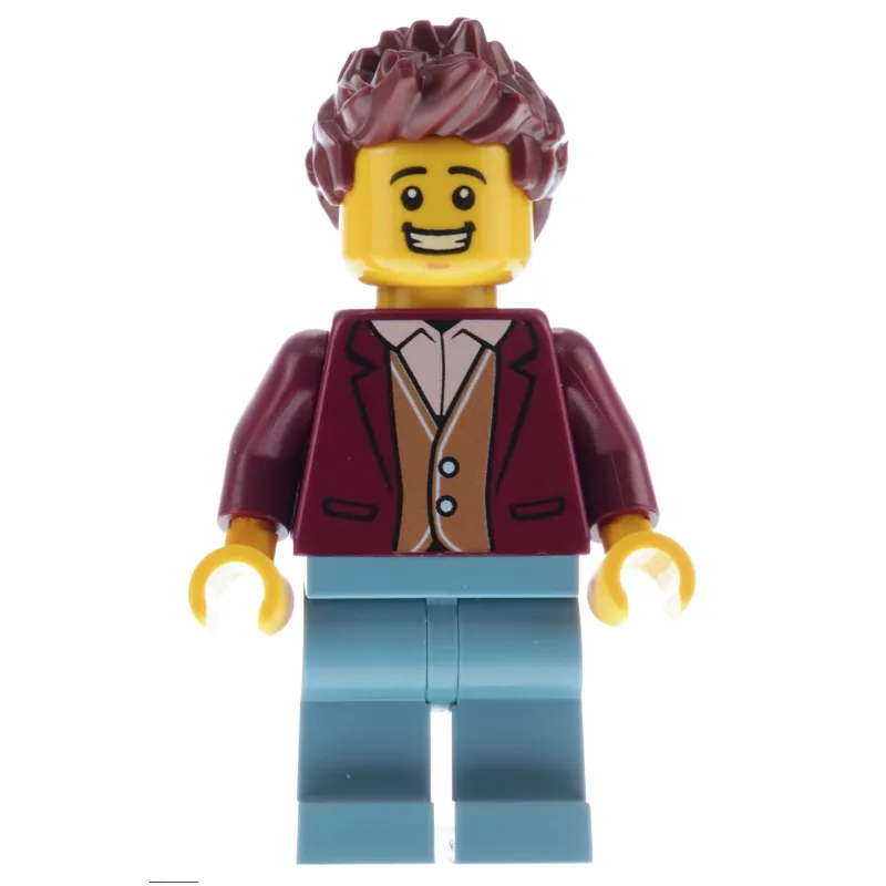 Man, Dark Red Jacket, Sand Blue Legs — dans quels sets LEGO ? (fig-012009) | Brick Broker
