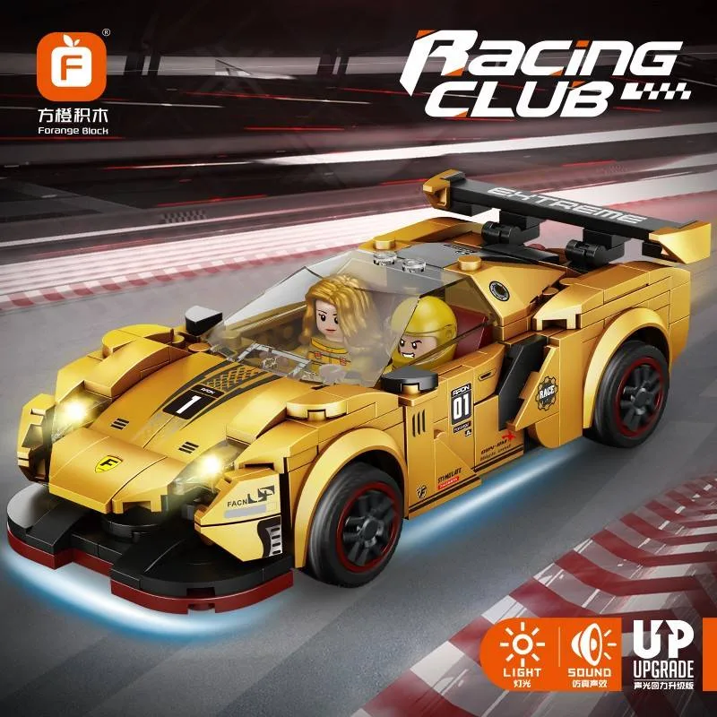 Forange Voiture de Course Jaune (FOR-FC1614) - prix | Brick Broker
