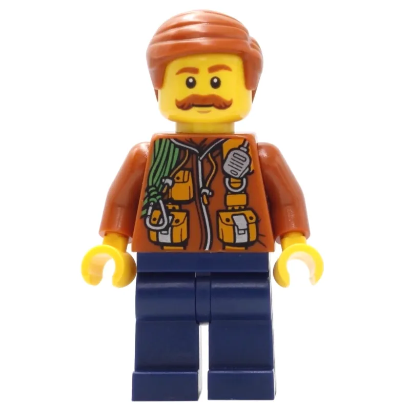 Explorer, Jacket with Pouches, Radio, and Rop… — minifigurine LEGO | Brick Broker