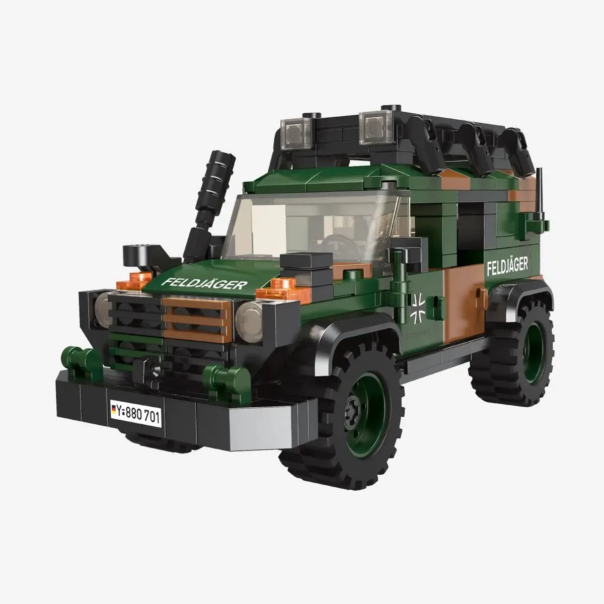 BlueBrixx Véhicule tout-terrain Wolf, Bundeswehr (BB-109795) - prix | Brick Broker