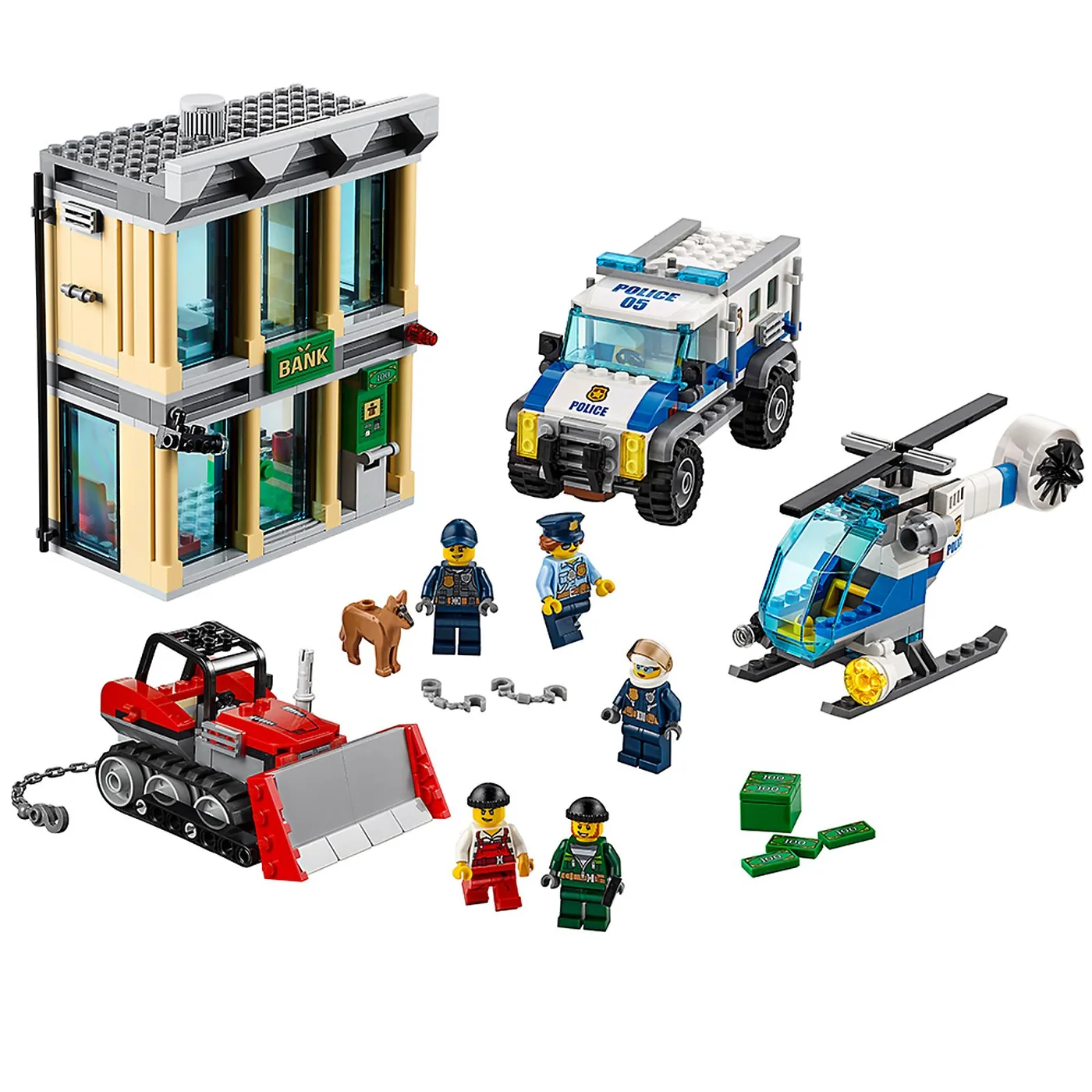 LEGO 60140 Cambriolage au Bulldozer - prix | Brick Broker