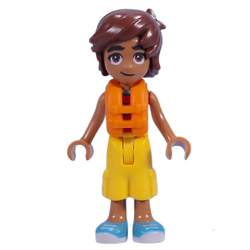 Leo - Red Shirt, Yellow Pants, Life Vest — minifigurine LEGO | Brick Broker