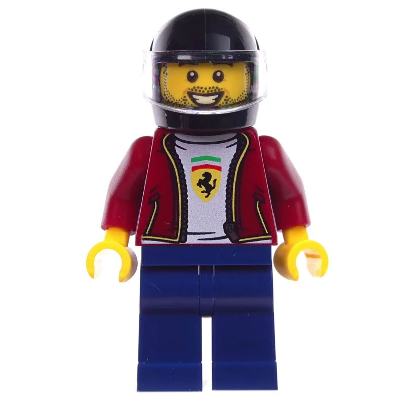 Race Driver, Dark Red Torso, Dark Blue Legs,… — minifigurine LEGO | Brick Broker