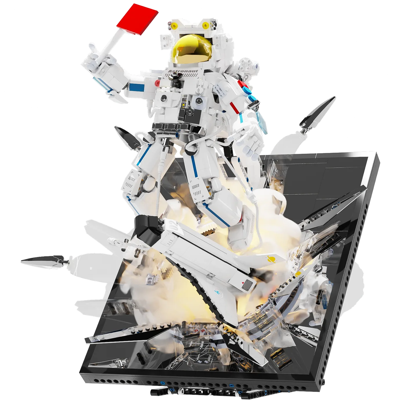 JIESTAR Kit de modélisation mécatronique JIQI Astronaute d'affichage JQ1102 (JS-JQ1102) - prix | Brick Broker