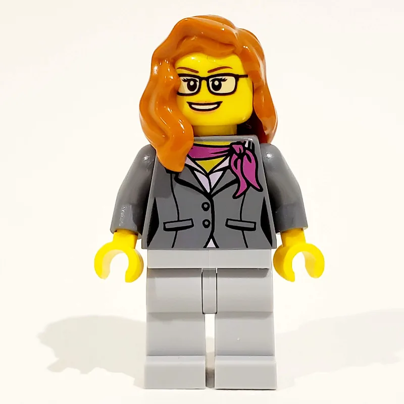 Scientist - Dark BLuish Grey Torso, Light Blu… — minifigurine LEGO | Brick Broker
