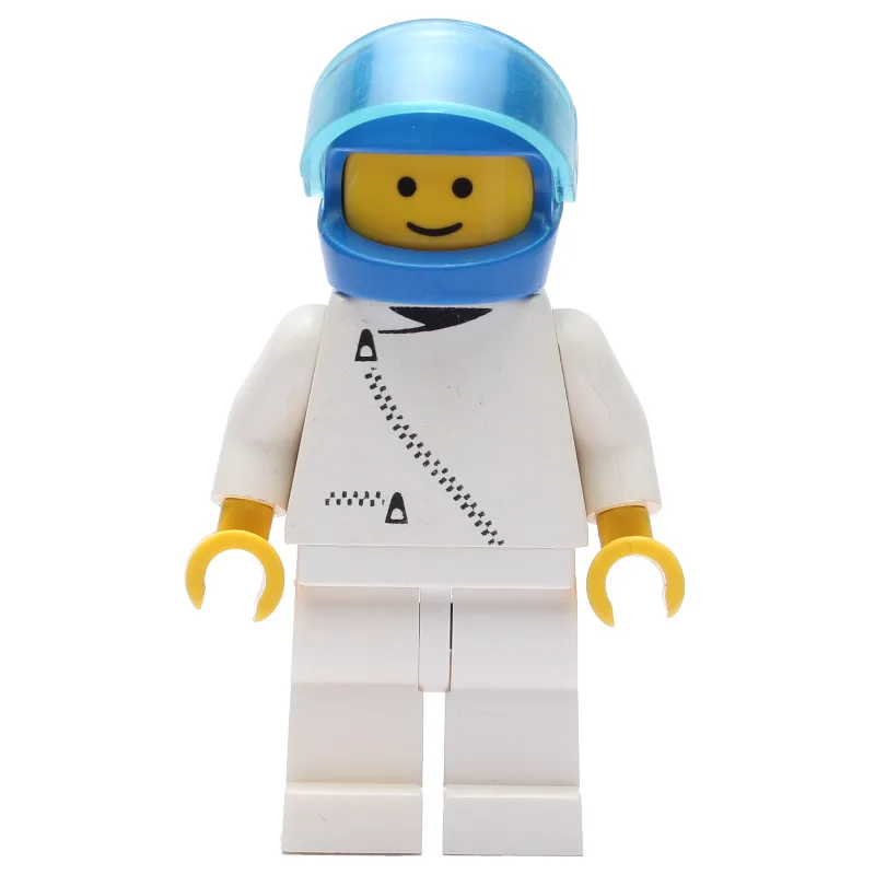 Man, White Jacket with Zipper, White Legs, Bl… — minifigurine LEGO | Brick Broker