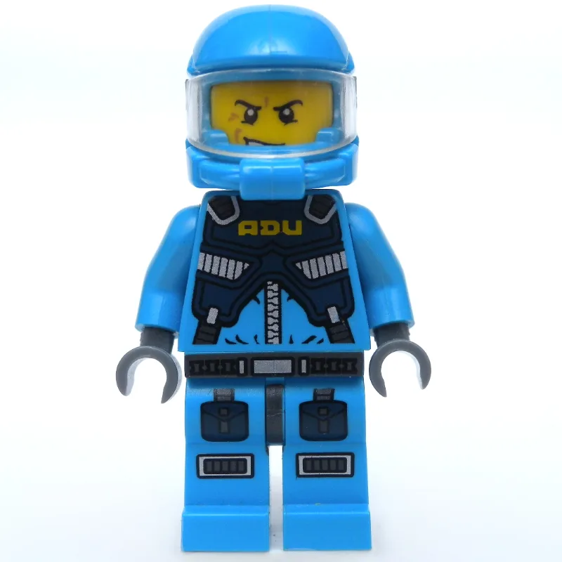 ADU Soldier, Snarl / Surprised, Dark Azure Hi… — minifigurine LEGO | Brick Broker