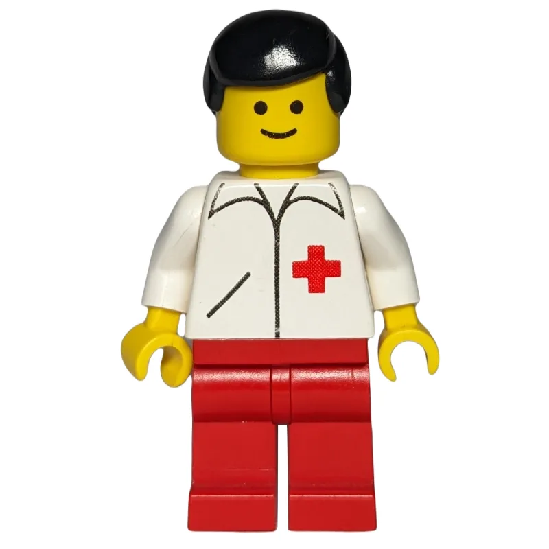 Doctor, White Jacket with Red Cross, Red Legs… — minifigurine LEGO | Brick Broker