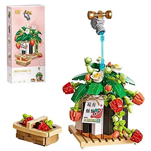 LOZ Micro Plantes IV - Plante en pot de fraises (LOZ-1284) - prix | Brick Broker