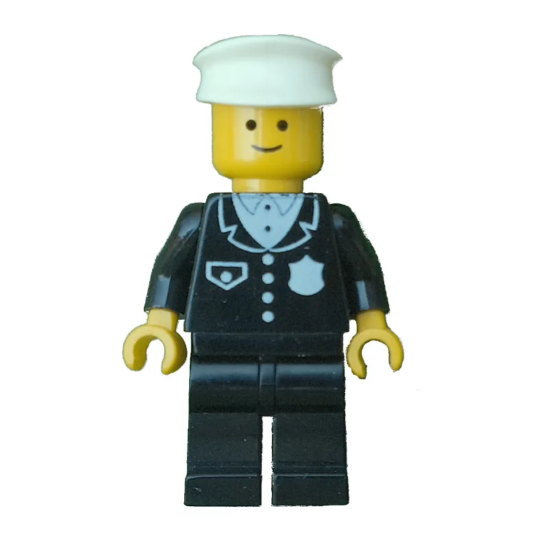 Policeman, Black Suit with Pocket and Badge,… — minifigurine LEGO | Brick Broker