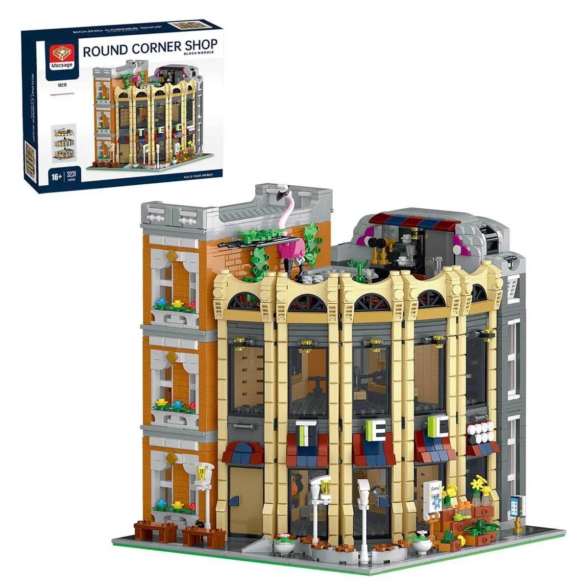 LesDiy Magasin d'angle de grand magasin européen avec lumière (LESDIY-3667978) - prix | Brick Broker
