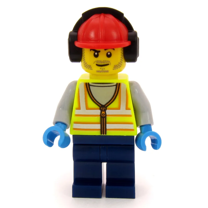 Airport Ground Crew Worker, Vibrant Yellow To… — minifigurine LEGO | Brick Broker