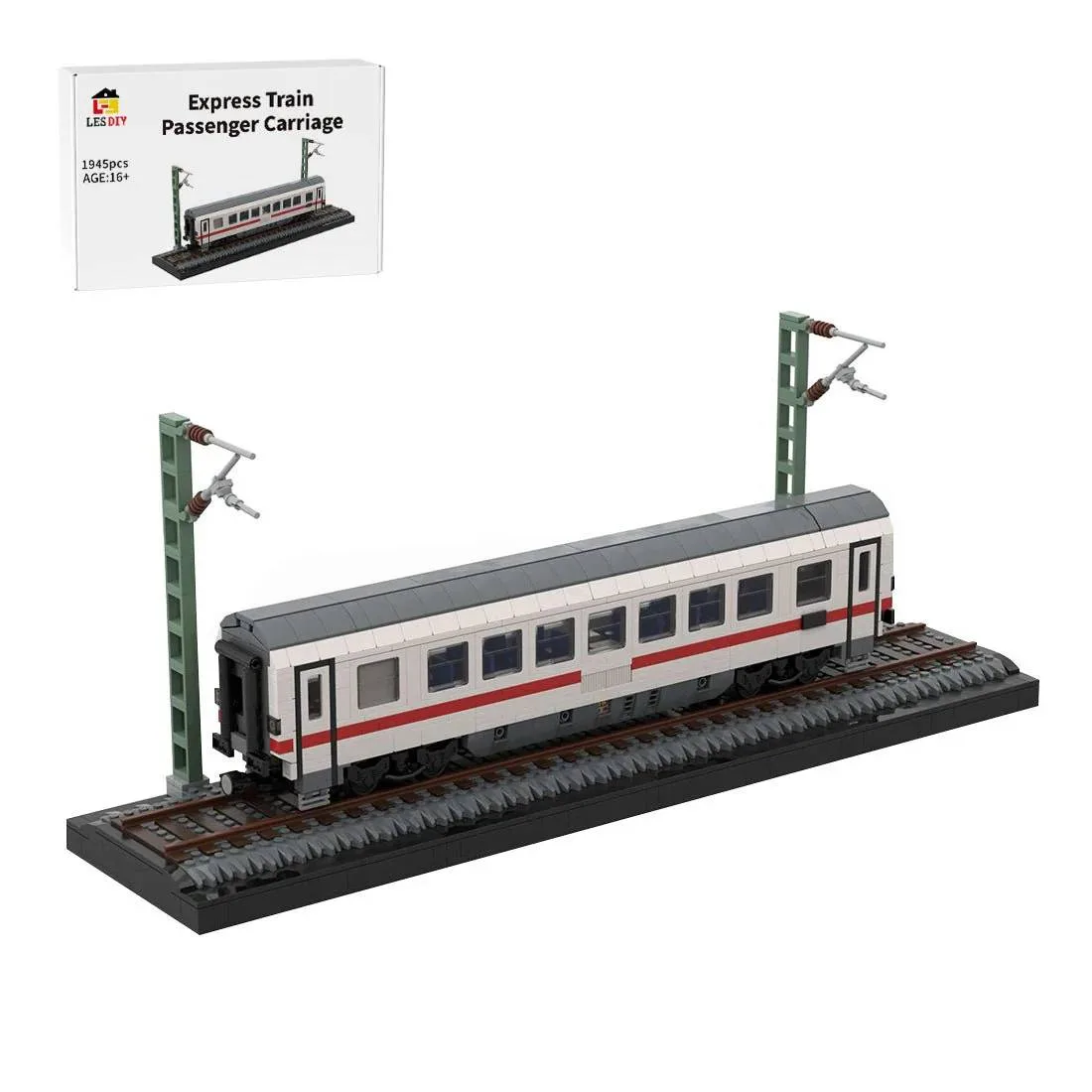 LesDiy Voiture de passagers pour train express européen (LESDIY-3623284) - prix | Brick Broker